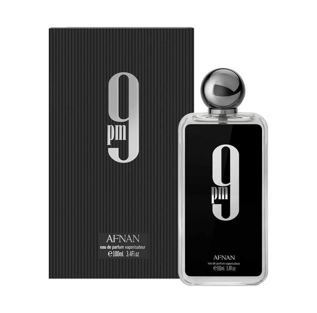 Afnan 9 PM For Men Eau De Parfum, 3.4 Fl. Oz 100ml