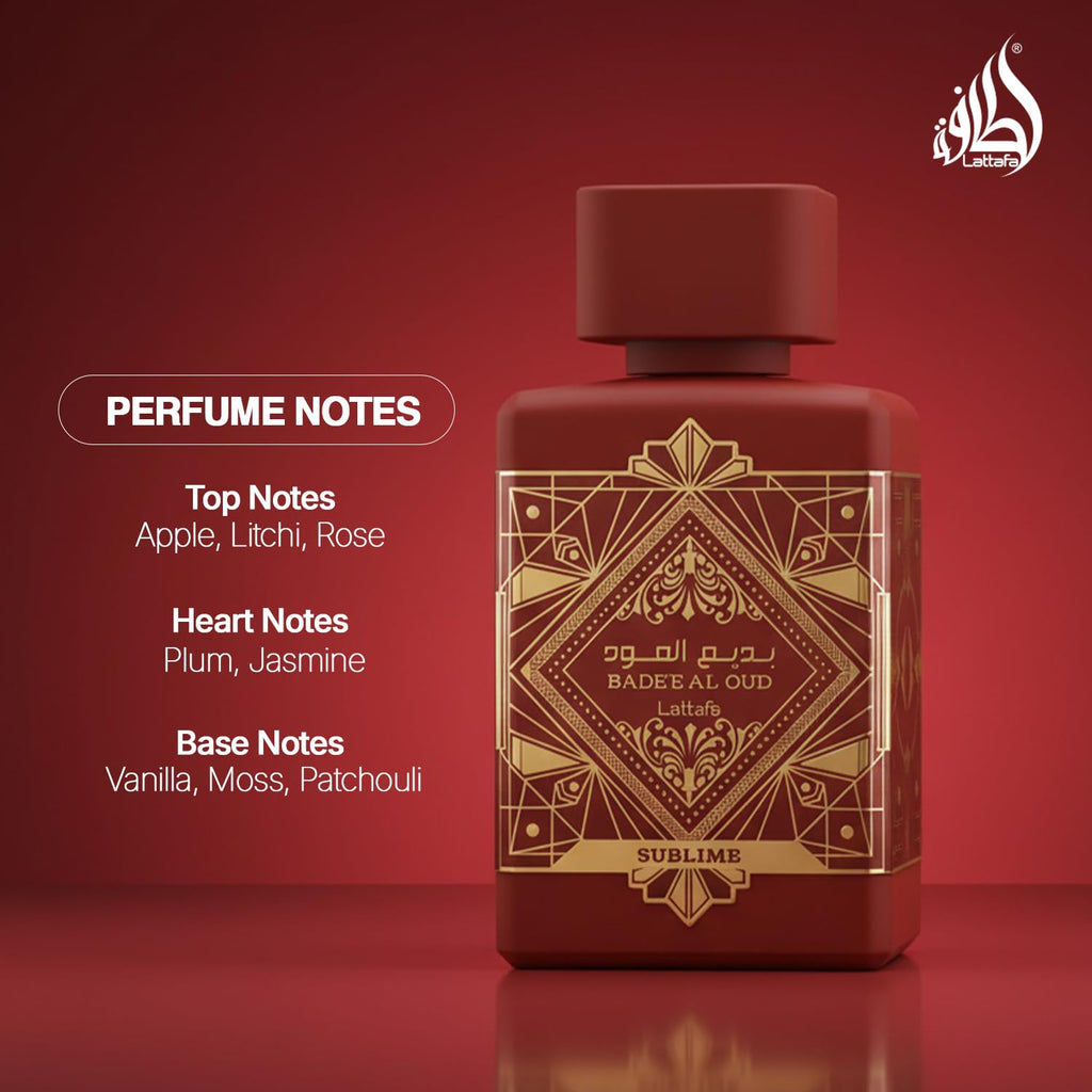 Lattafa Bade'e Al Oud Sublime - Tropical, Fruity, Fresh, Vanilla - Eau de Parfum Long-Lasting Fragrance for Unisex.