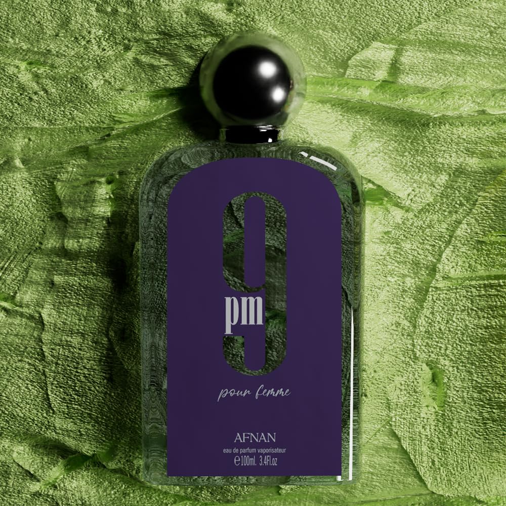 Afnan 9 PM Pour Femme Eau De Parfum, 3.4 Fl. Oz / 100ml