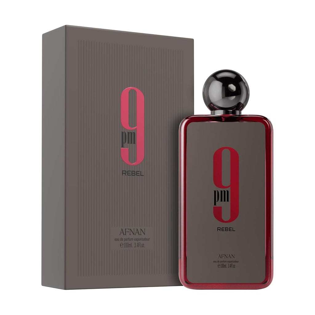 Afnan 9 PM Rebel Unisex Eau De Parfum, 3.4 Fl. Oz / 100ml