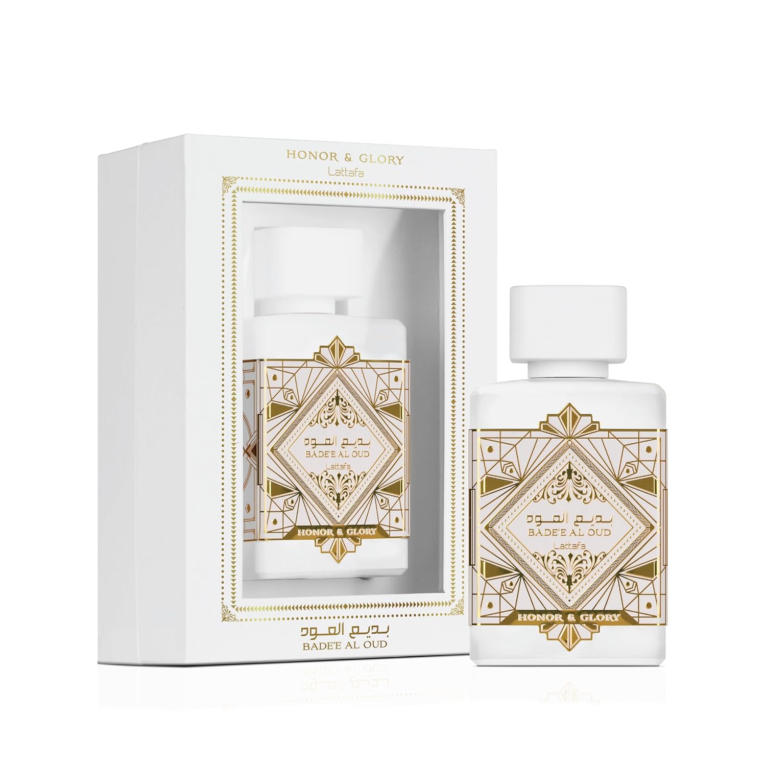 Lattafa Bade'e Al Oud Honor & Glory - Fruity, Vanilla, Warm Spicy, Woody - Eau de Parfum Long-Lasting Fragrance for Unisex, 3.40 Ounce / 100 ml | Long-Lasting Fragrance