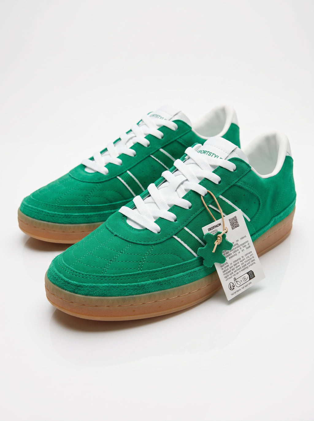 Men's Brown Suede Casual Sneakers - Retro Low Top Gum Sole Shoes