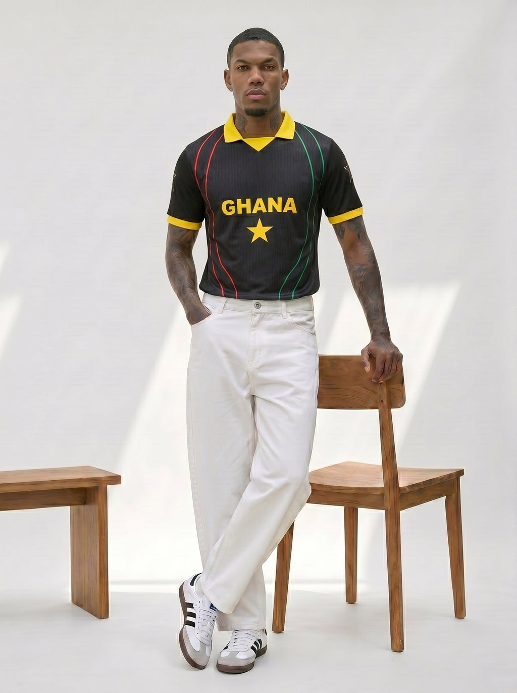 Ghana Black Jersey Black - Beautiful Design - Good Quality