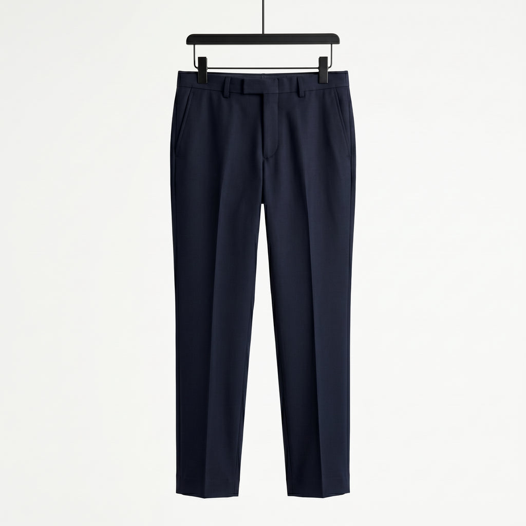 Men's Tailored Slim-Fit Cropped Dress Trousers