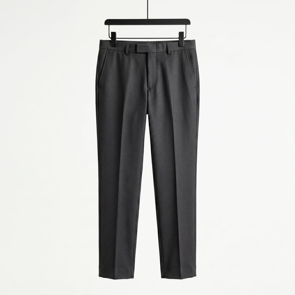 Men's Tailored Slim-Fit Cropped Dress Trousers