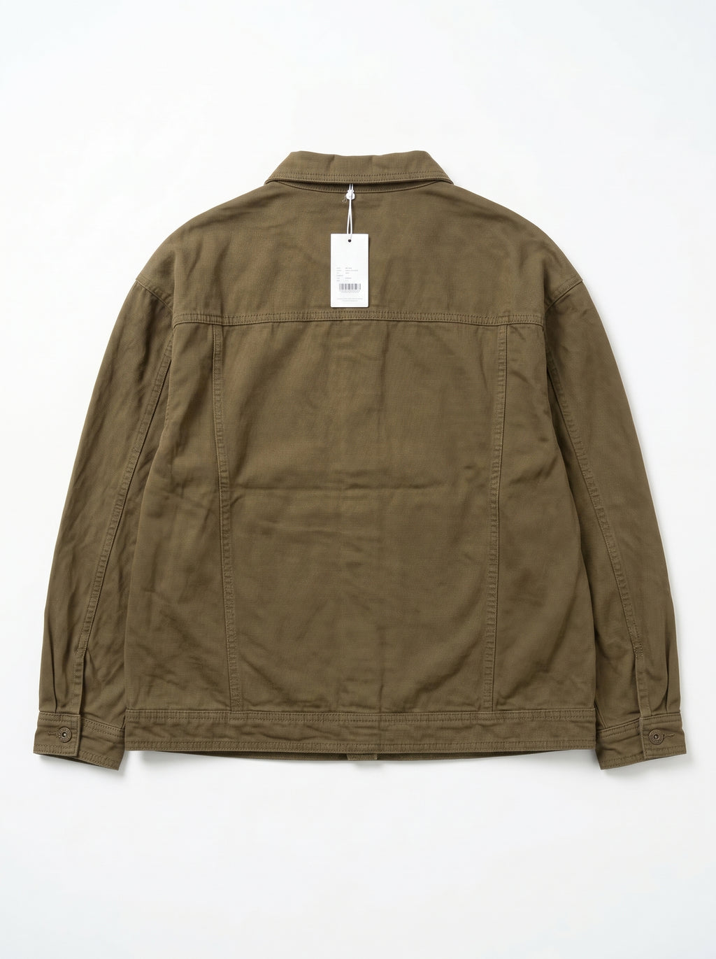 Men's Utility Canvas Chore Jacket in Olive Brown