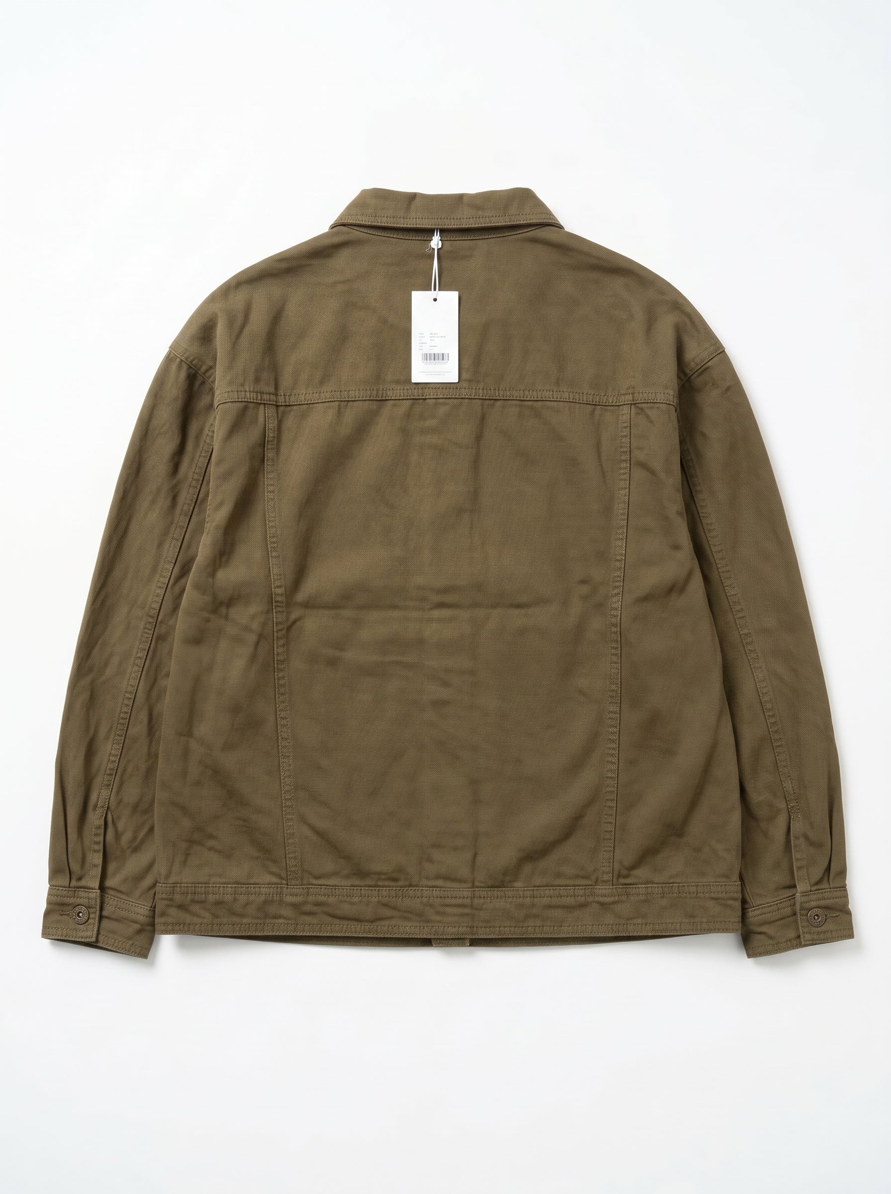 Men's Utility Canvas Chore Jacket in Olive Brown