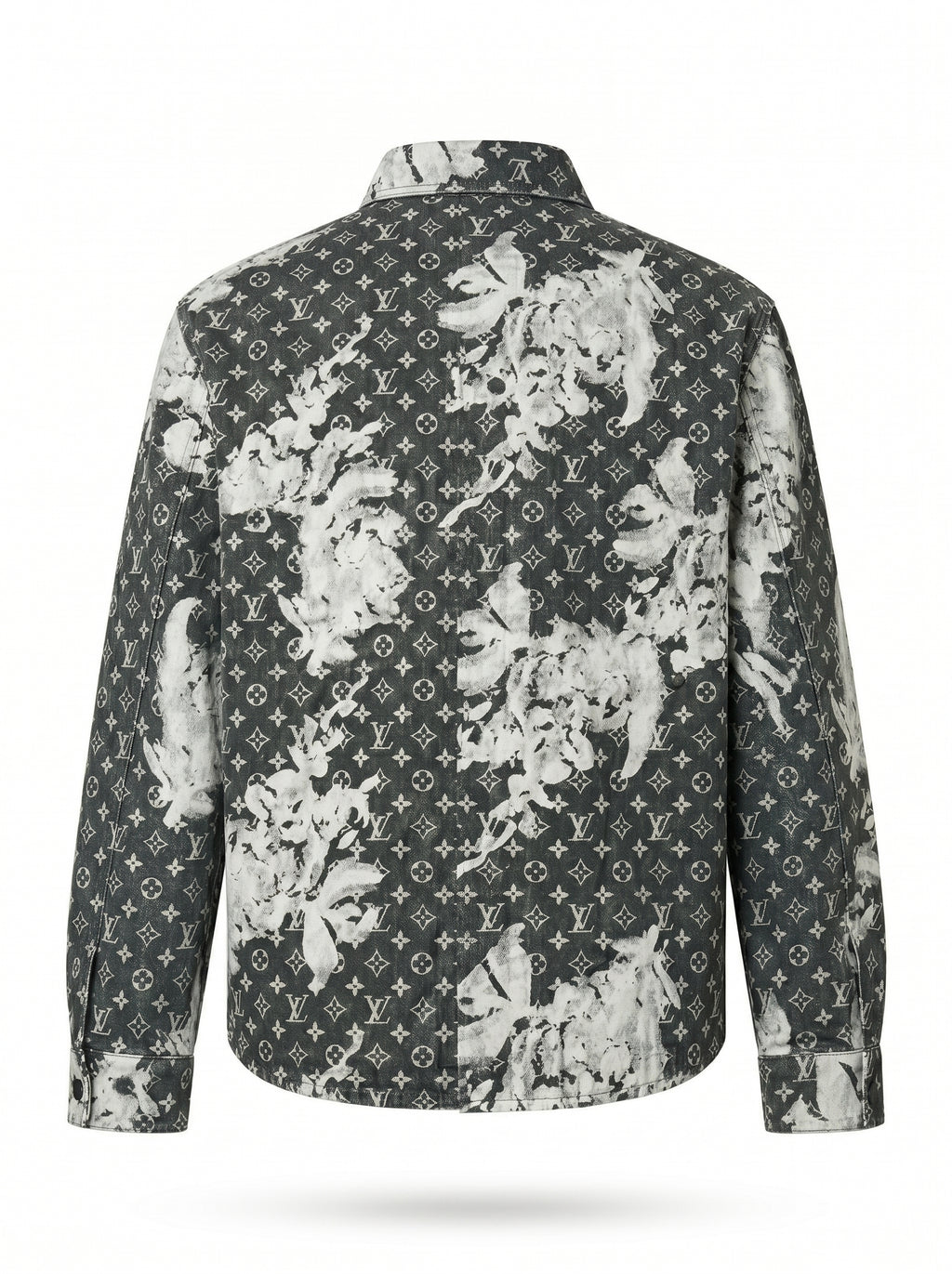 Louis Vuitton Monogram Bleach Denim Shirt Jacket