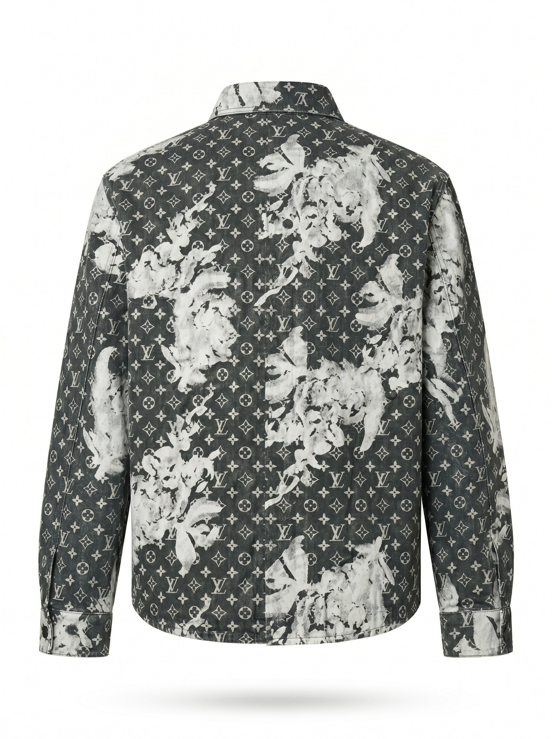 Louis Vuitton Monogram Bleach Denim Shirt Jacket