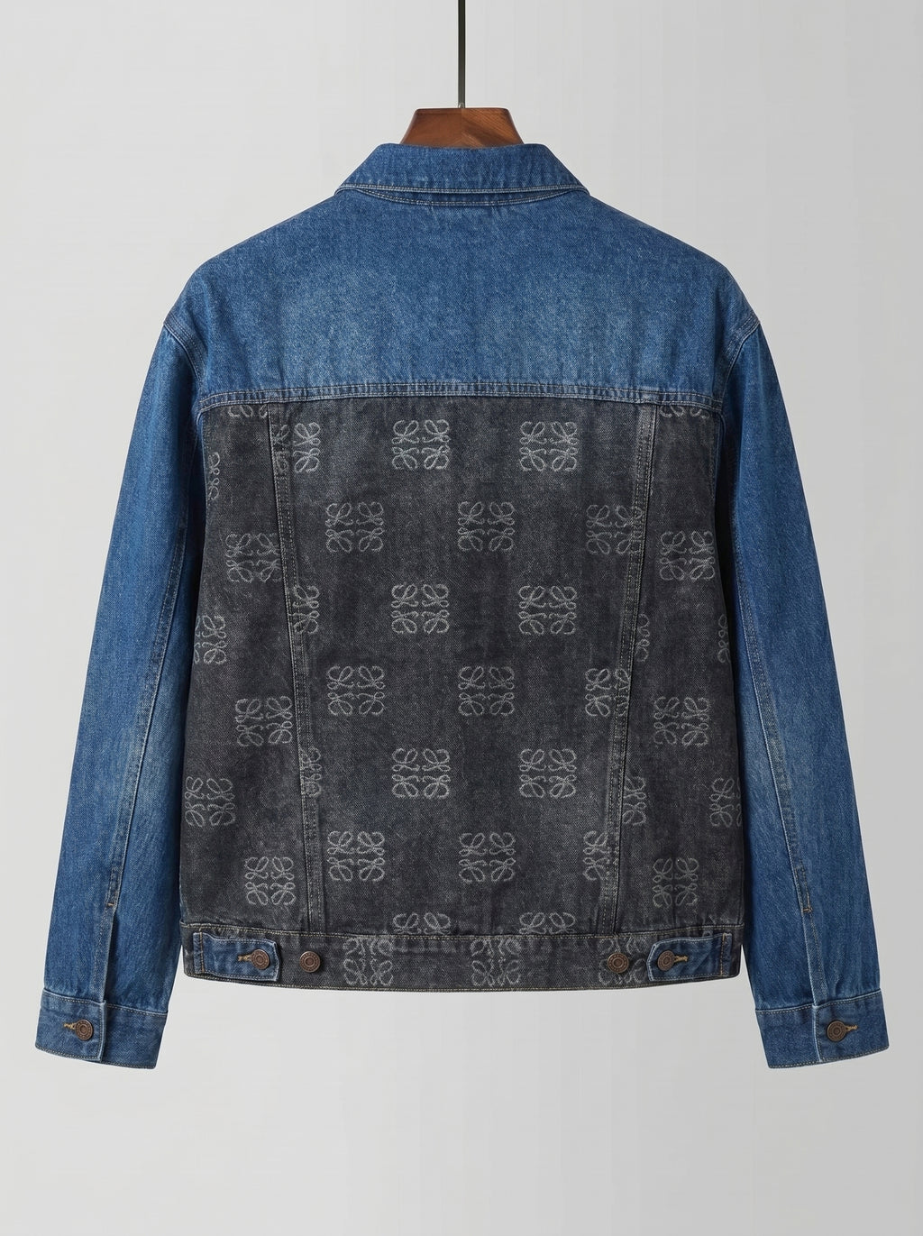 Loewe Anagram Two-Tone Denim Jacket