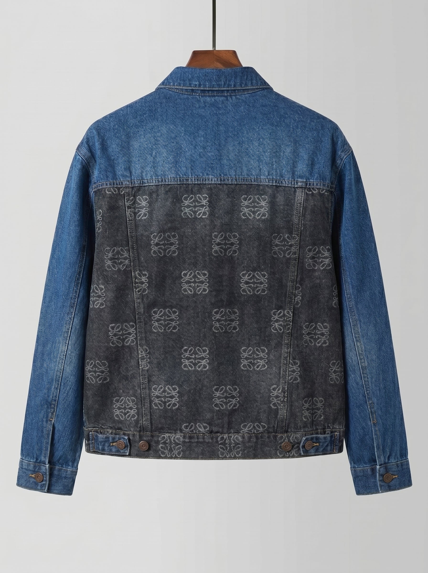 Loewe Anagram Two-Tone Denim Jacket