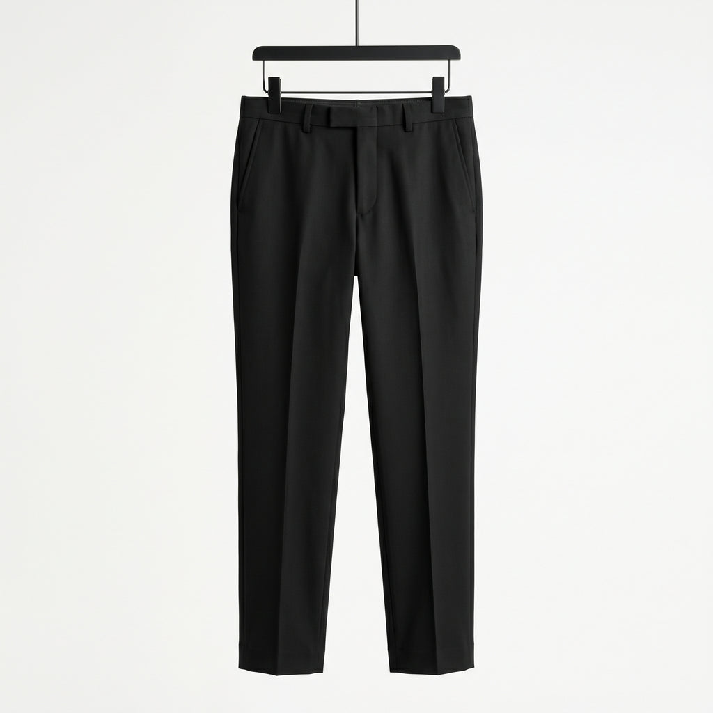 Men's Tailored Slim-Fit Cropped Dress Trousers
