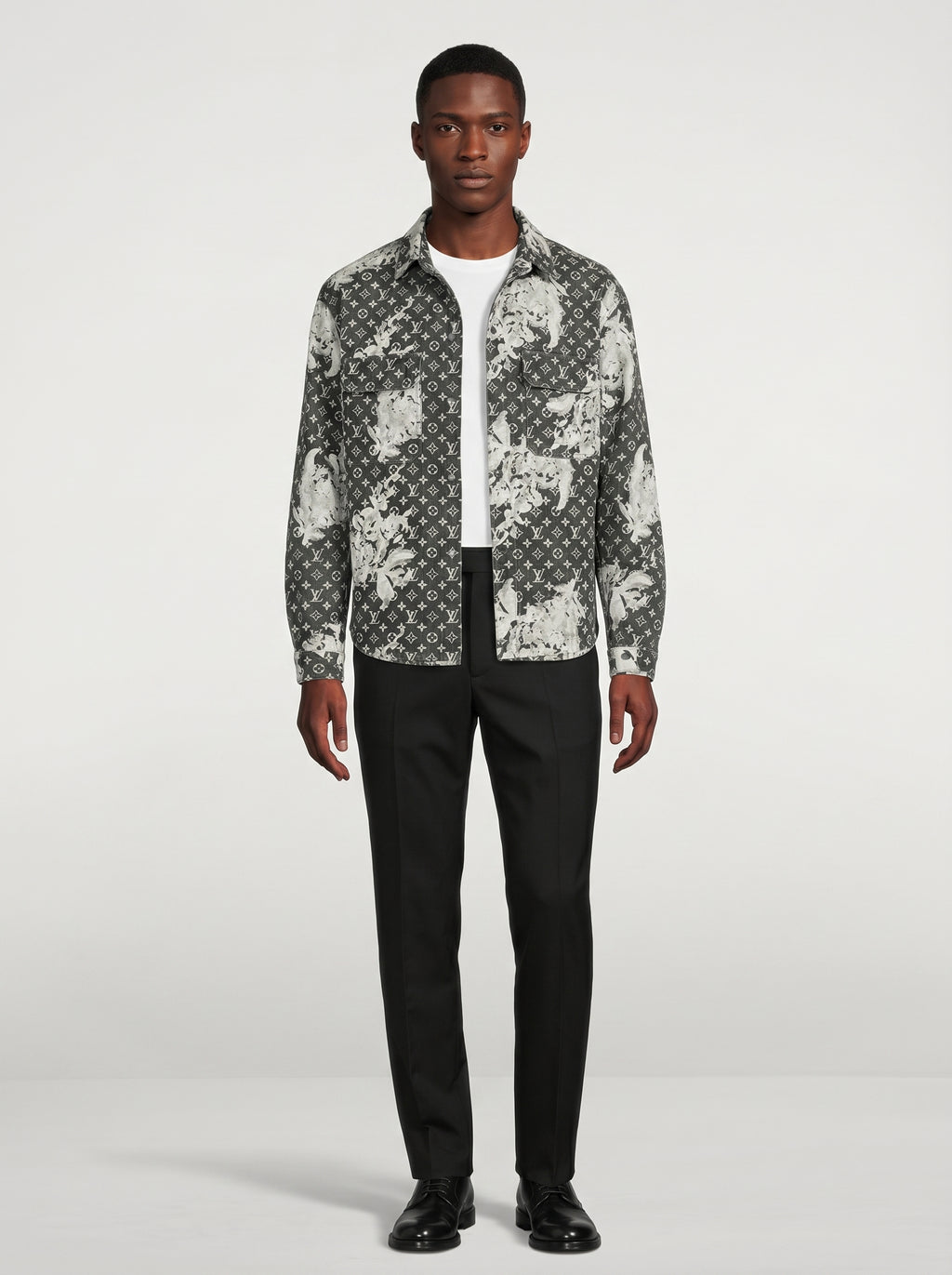Louis Vuitton Monogram Bleach Denim Shirt Jacket