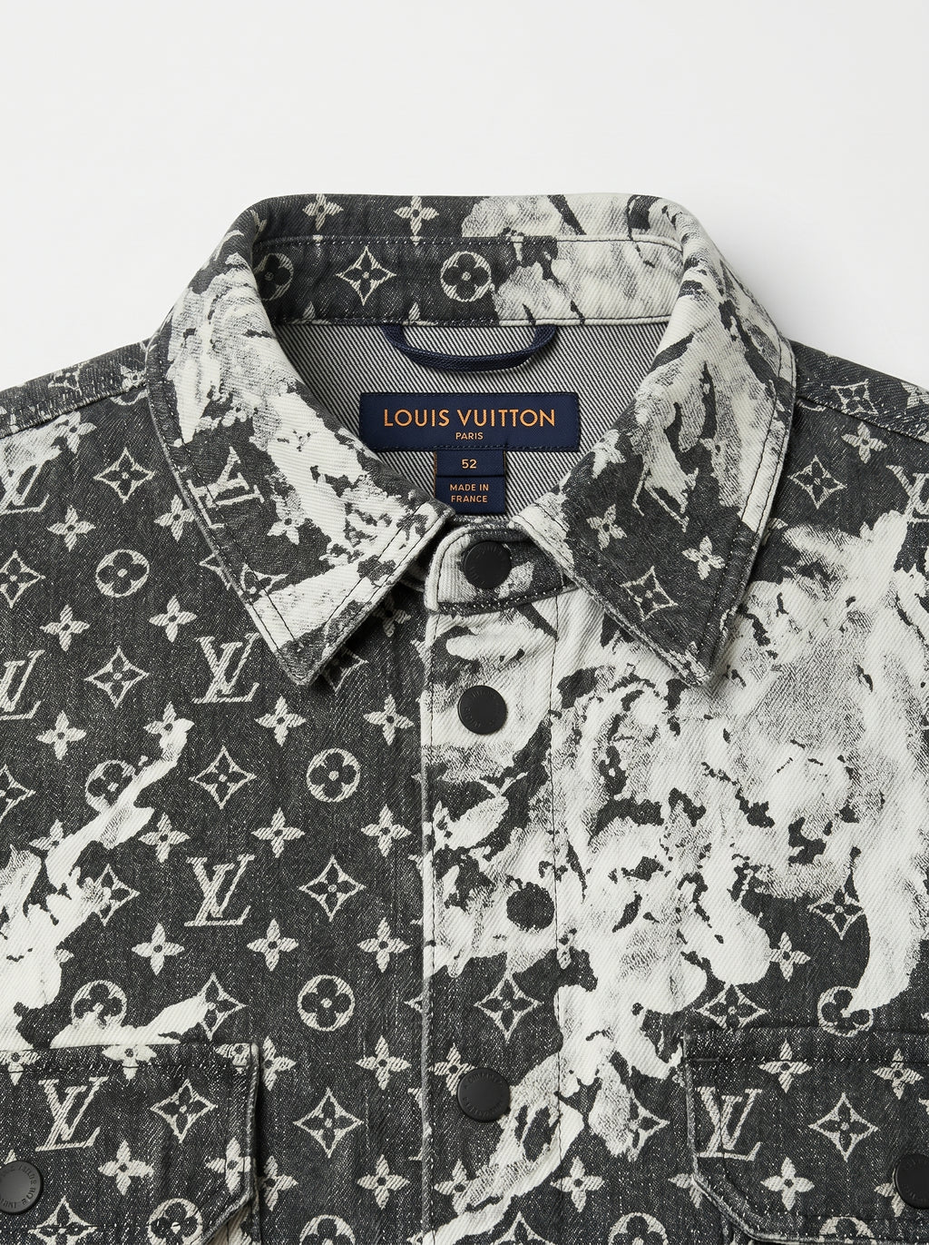 Louis Vuitton Monogram Bleach Denim Shirt Jacket