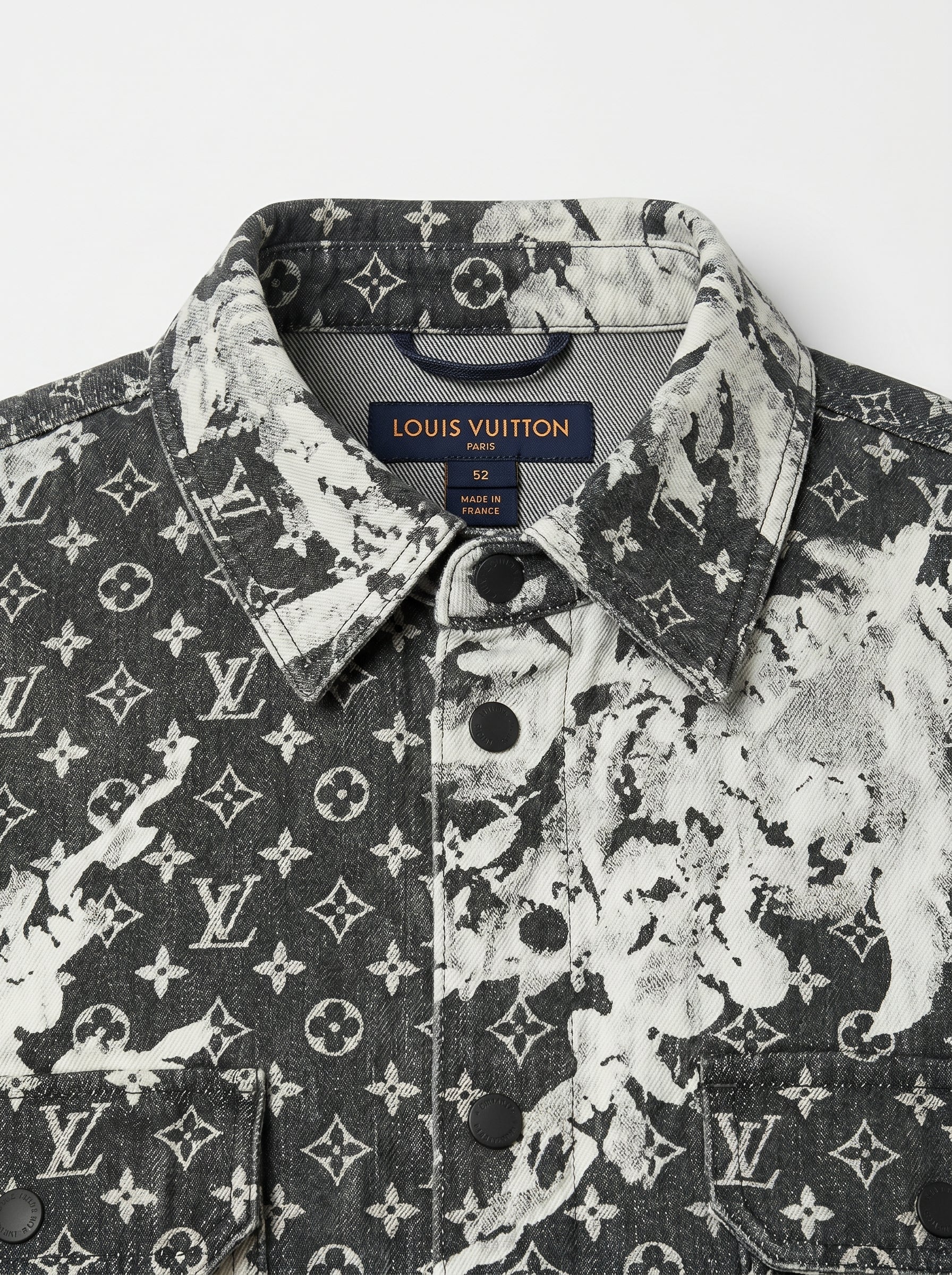 Louis Vuitton Monogram Bleach Denim Shirt Jacket